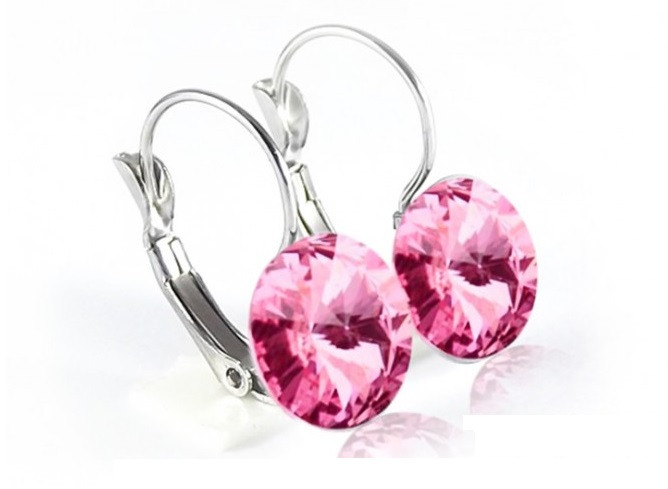 Art: 60 Französische Edelstahl Ohrringe Farbe: Ligt Rosa
