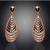 Art: 348  Tropfen Ohrringe Farbe:  crystal