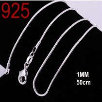  Art: 0389 SILBER 925 HALSKETTE 1MM 50CM