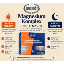 Art: 4084 ERSAG ECO Magnesium Complex .Tag & Nacht 4 Magnesiumformen + Vitamin B6, B2 60St